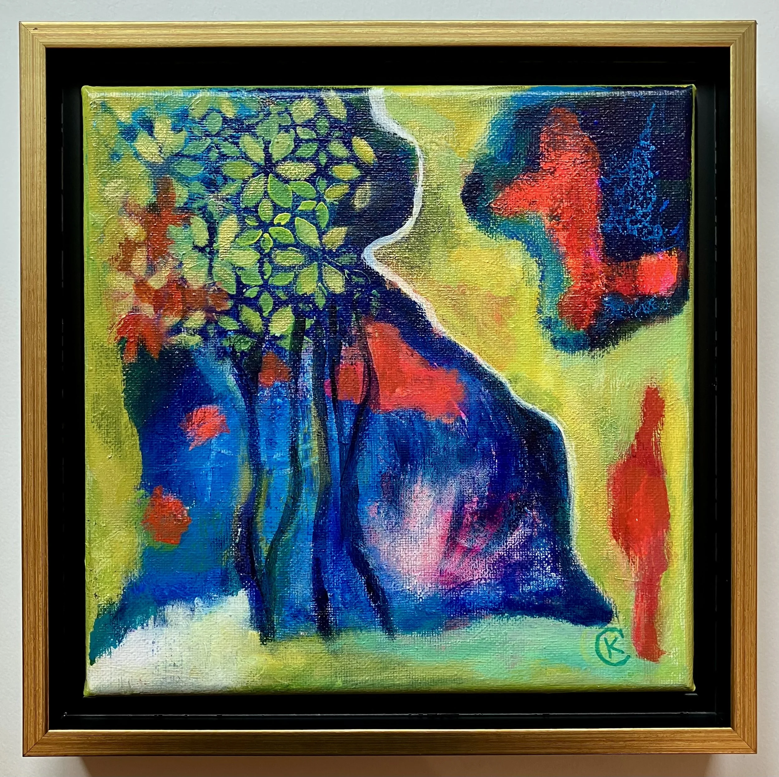 'Mirage- - framed acrylic on canvas
