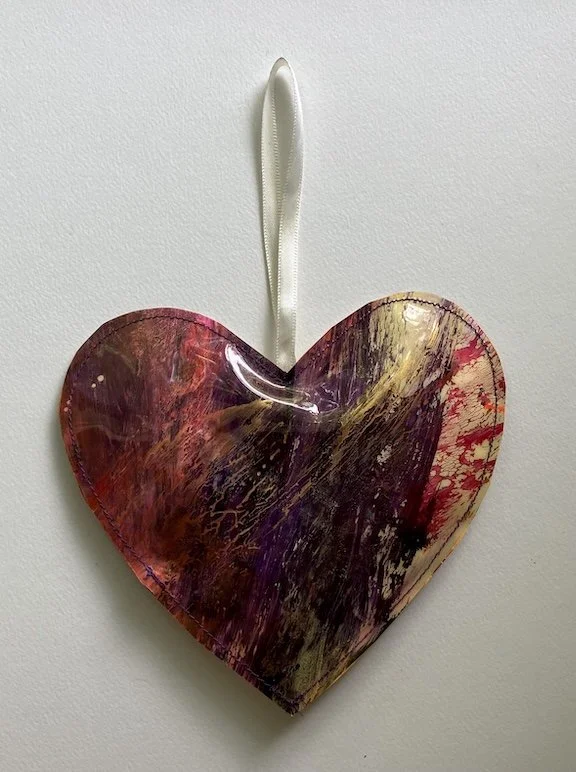 Painted Vinyl Heart #2