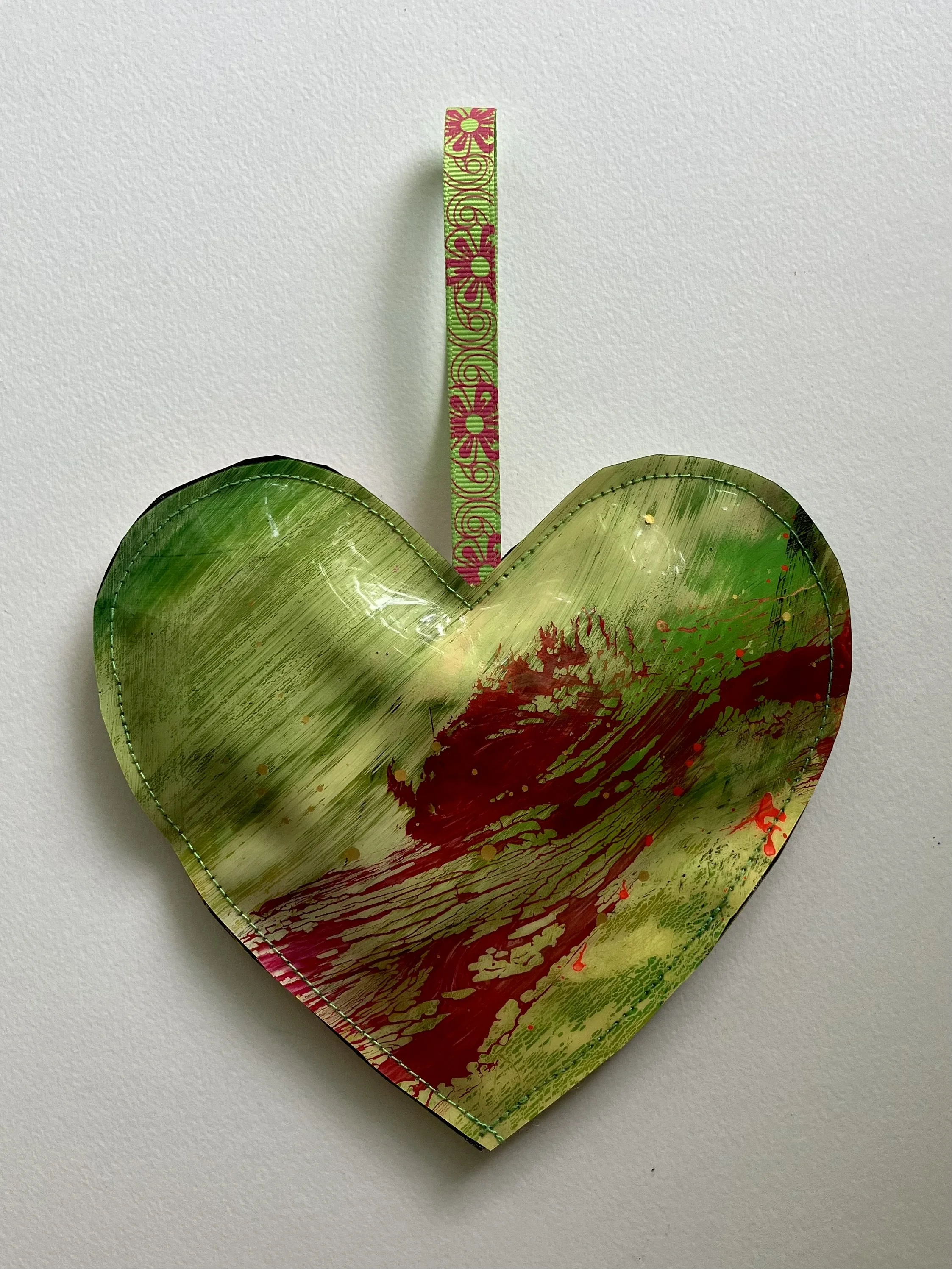 Painted Vinyl Heart #7