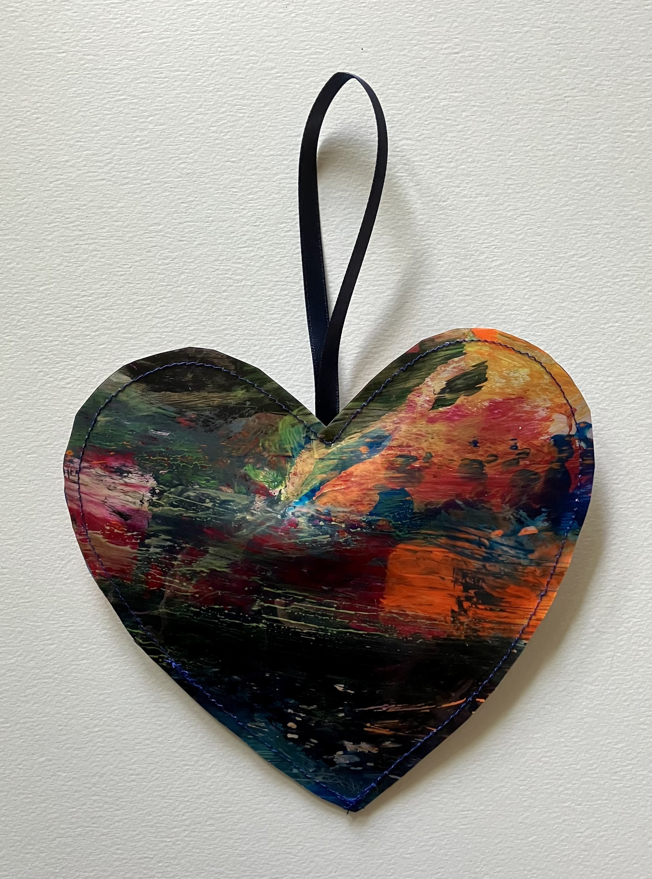 Painted Vinyl Heart #20