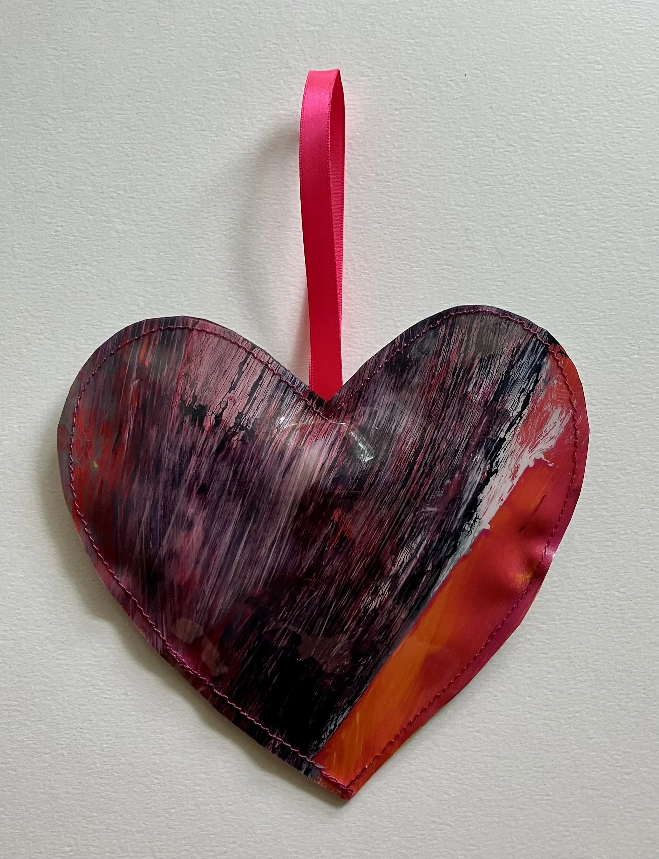 Painted Vinyl Heart #12
