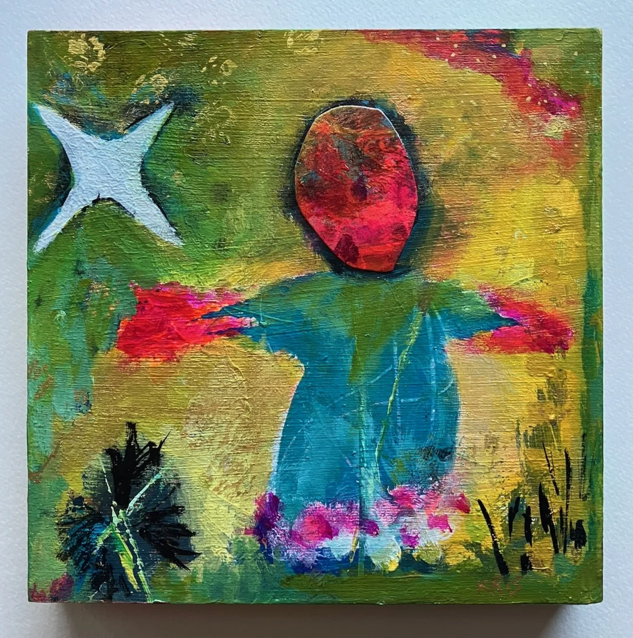 'The Fire Within' - Original painting on wood