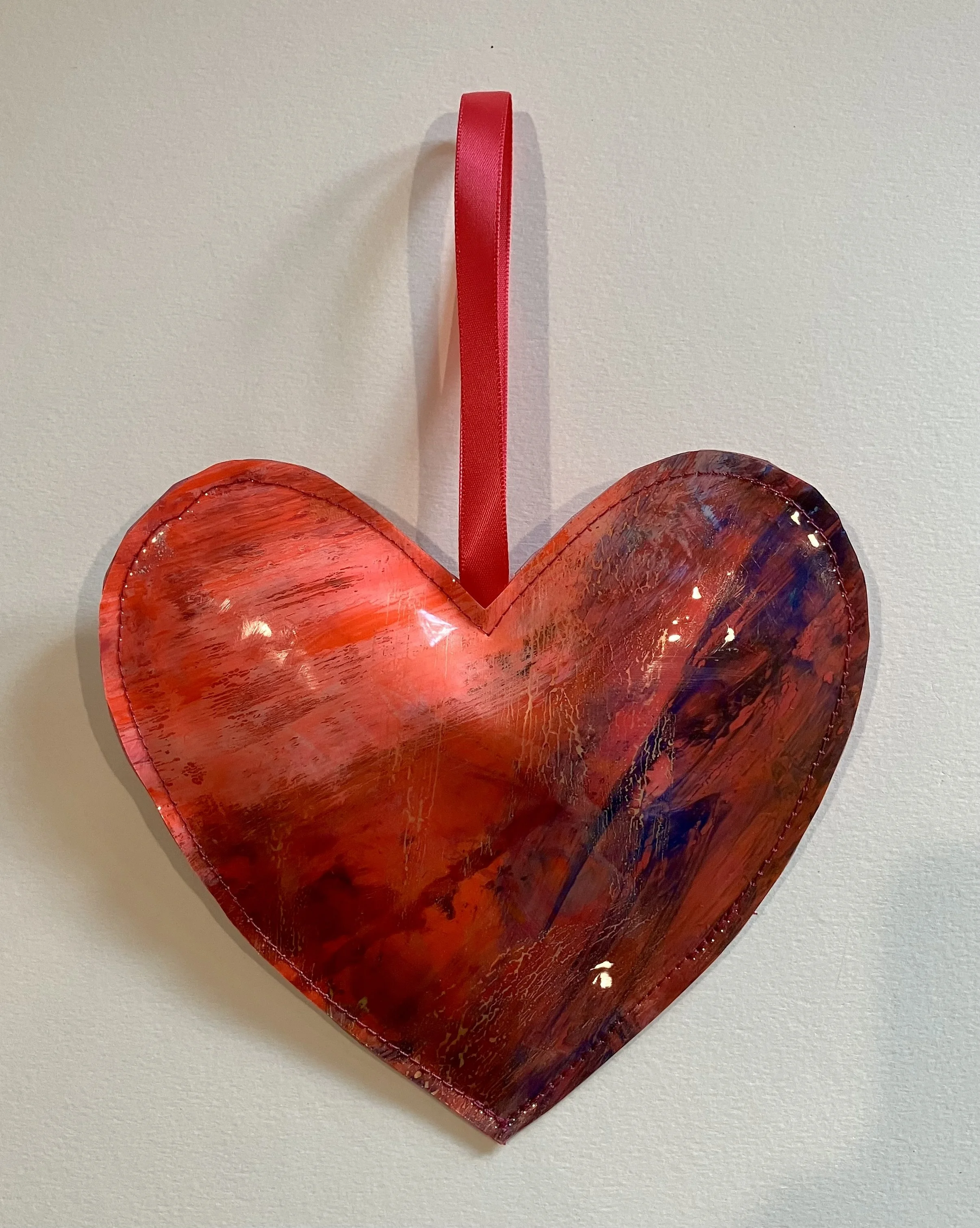Painted Vinyl Heart #11