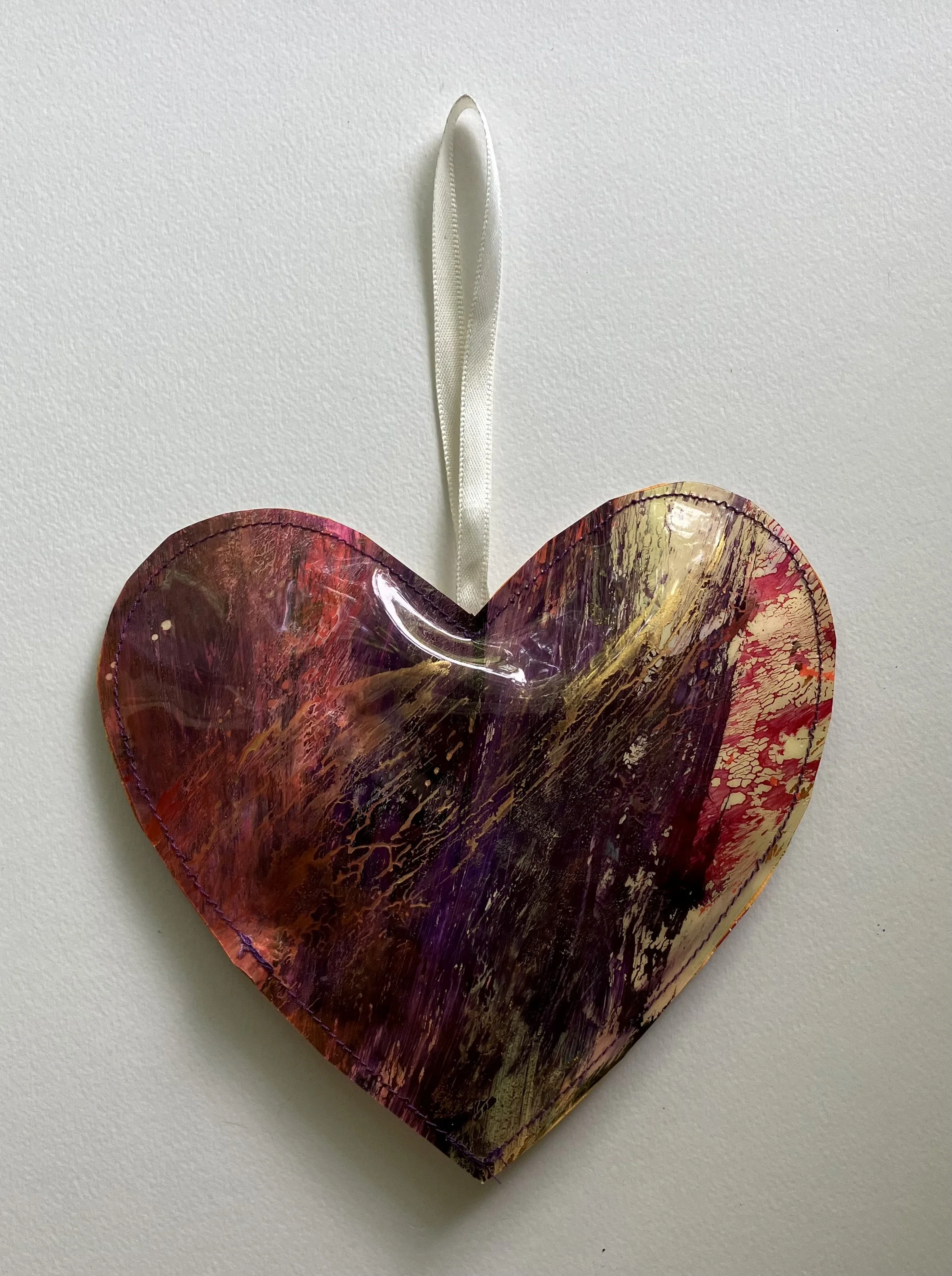 Painted Vinyl Heart #2