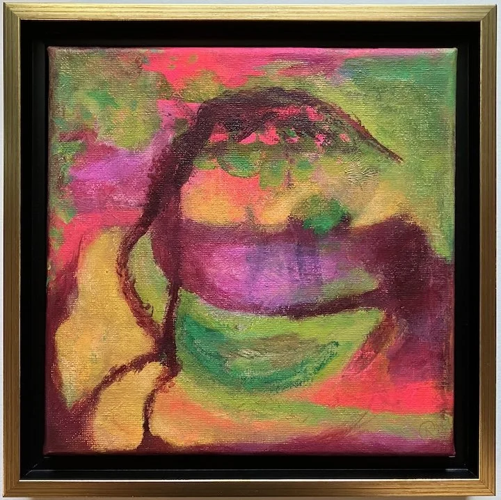 'Ode To Laetitia' - framed acrylic on canvas