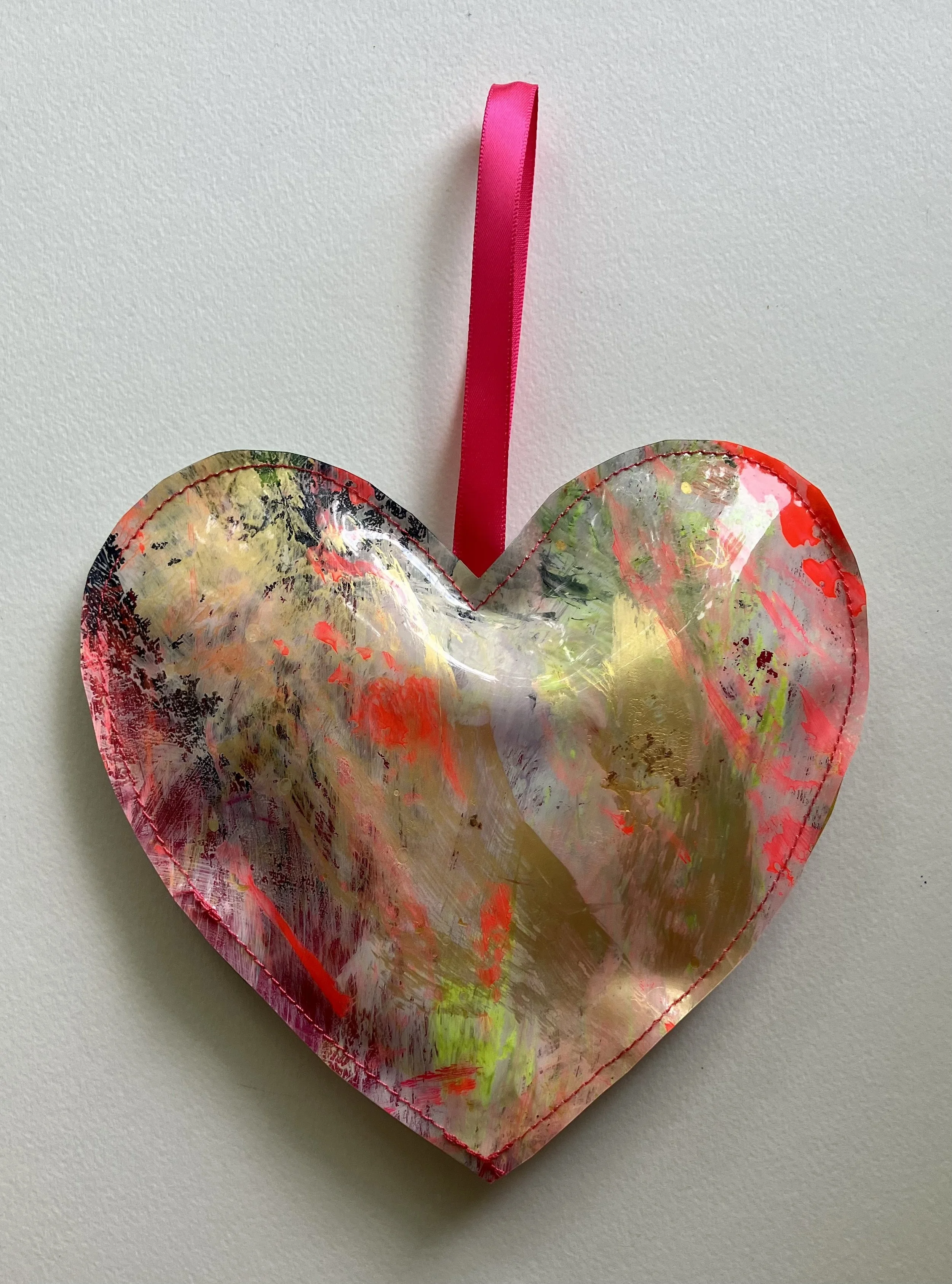 Painted Vinyl Heart #9