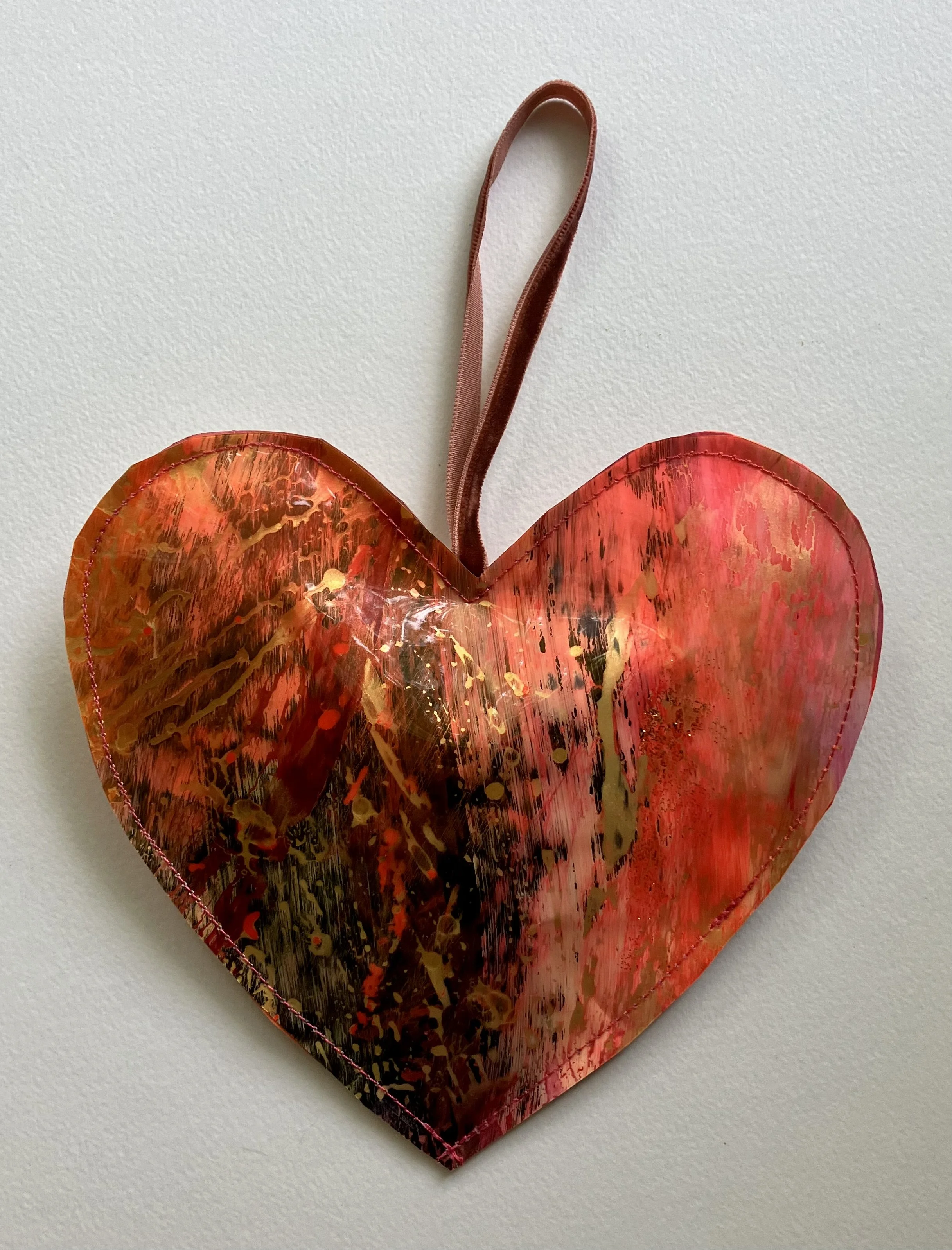 Painted Vinyl Heart #3