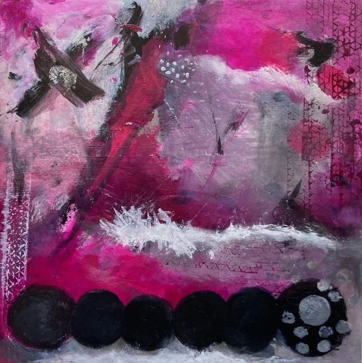 'Bird Storm' - Original painting on wood