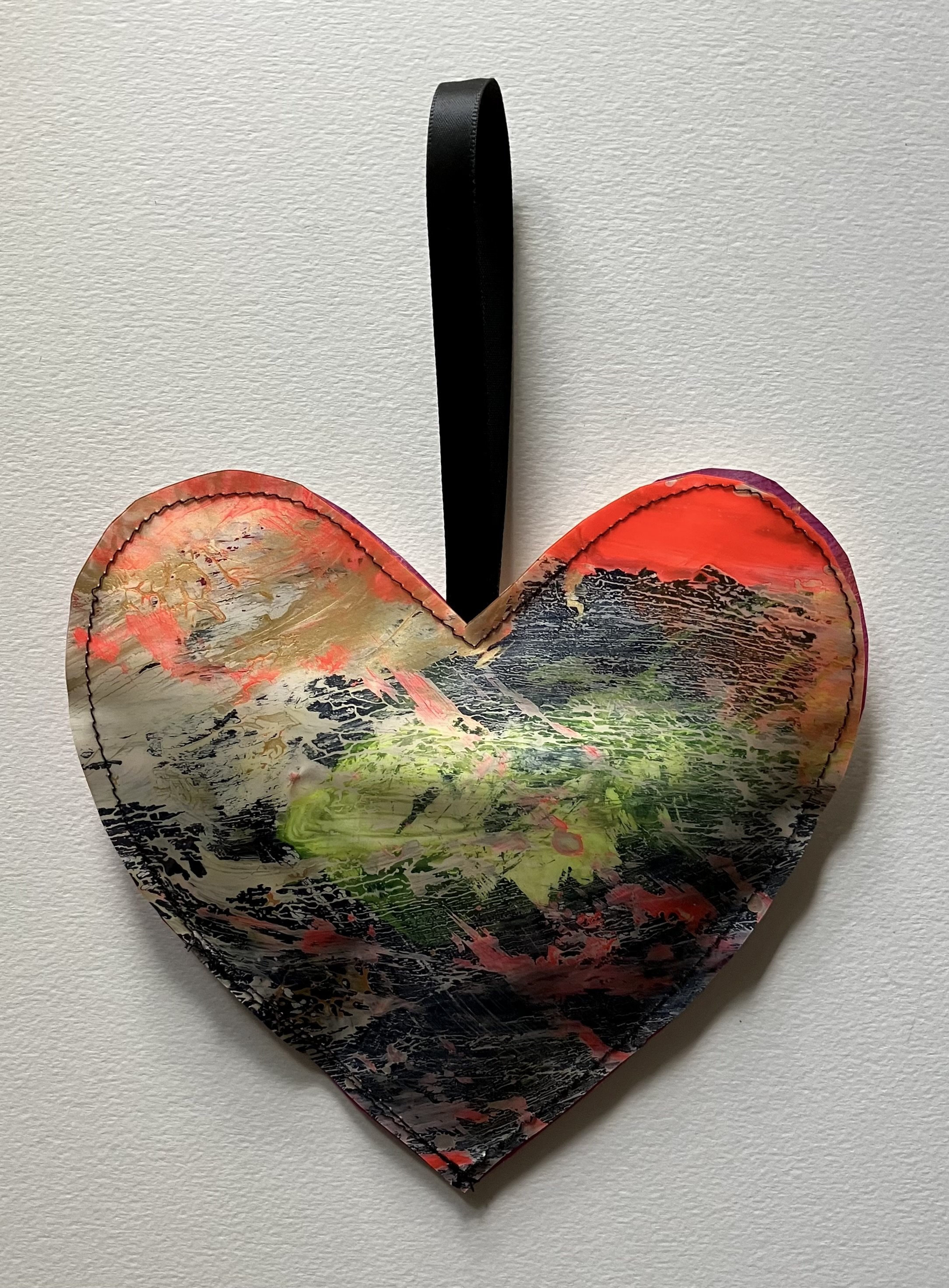 Painted Vinyl Heart #27