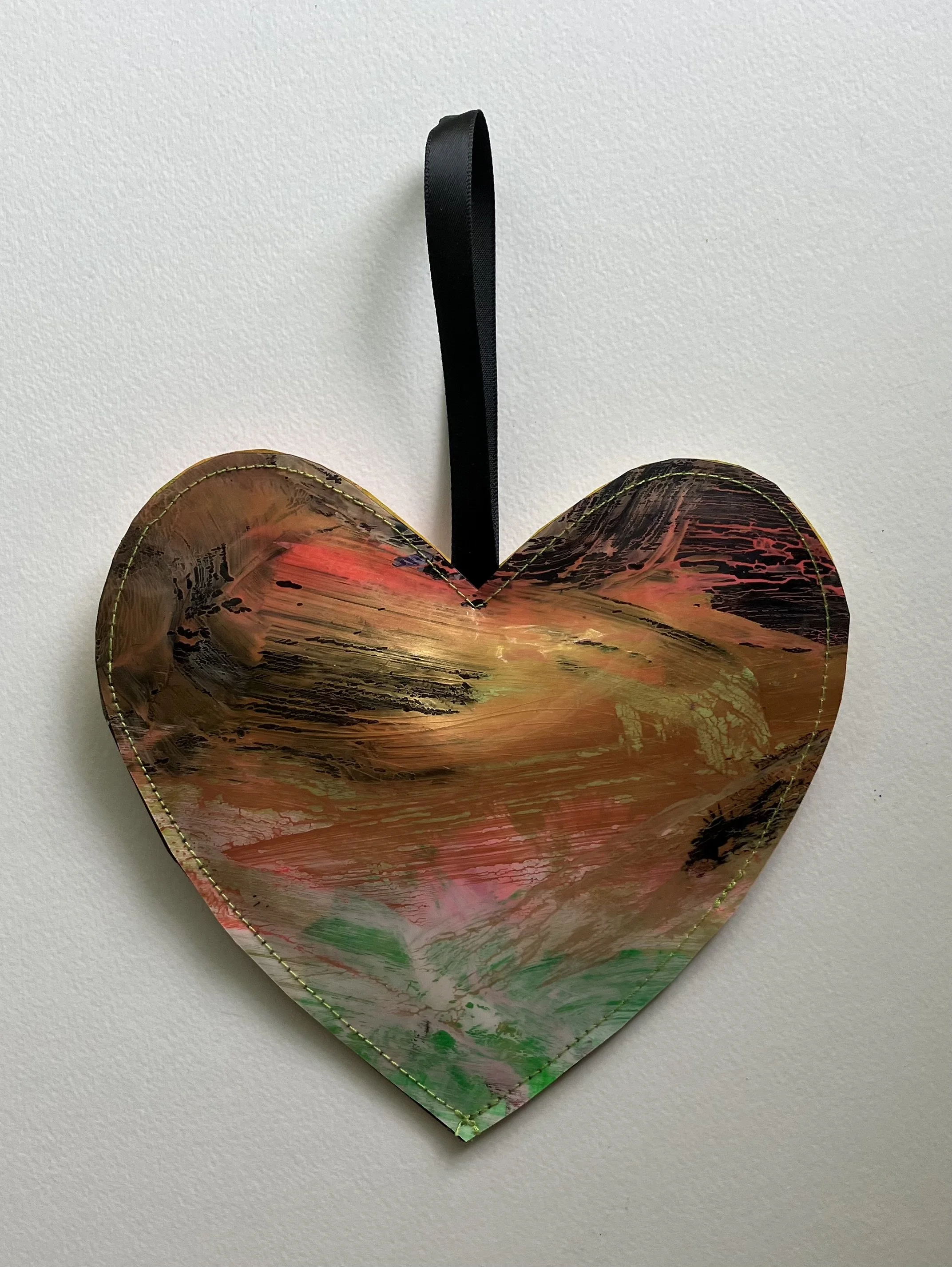 Painted Vinyl Heart #10