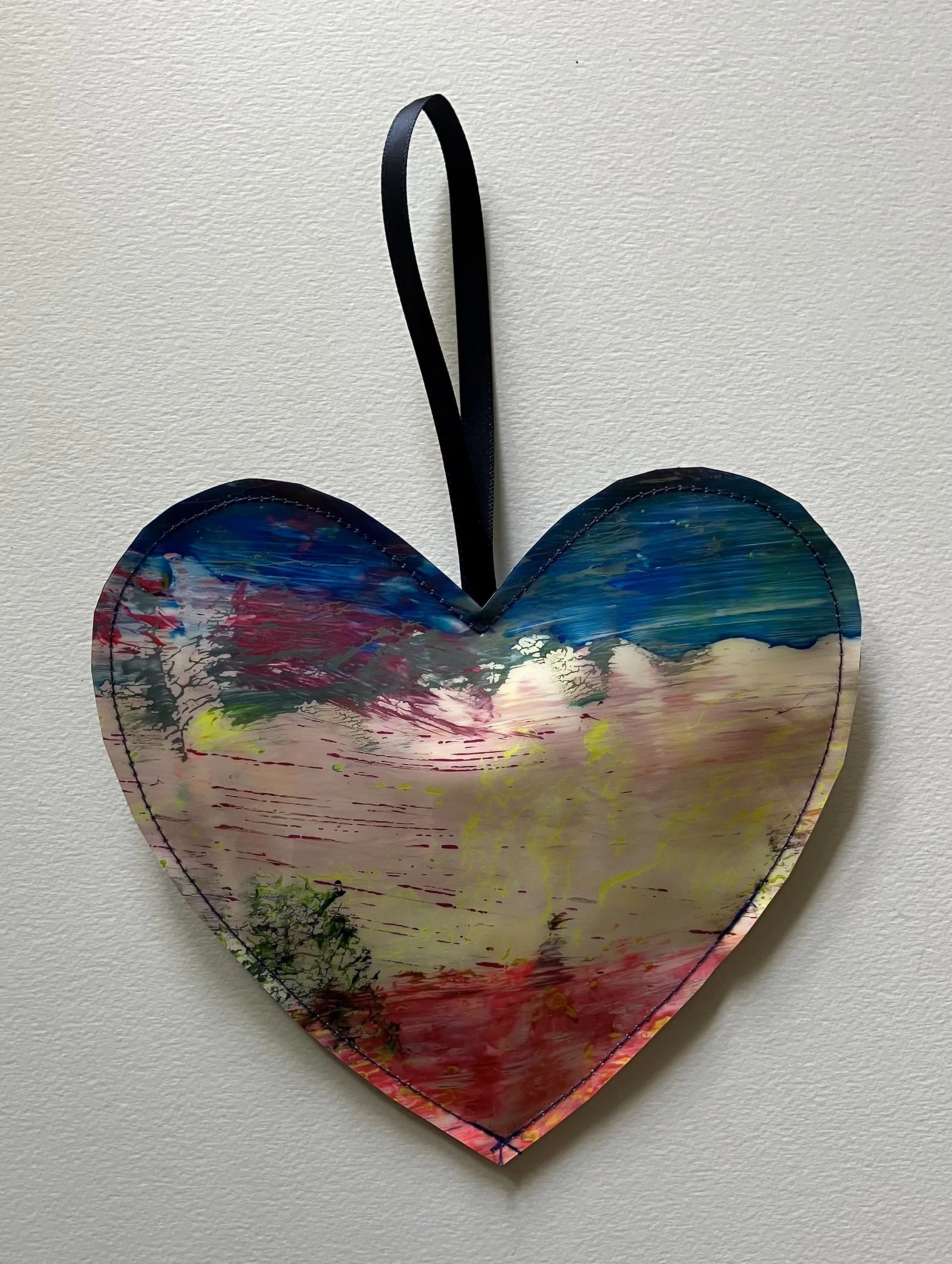 Painted Vinyl Heart #21
