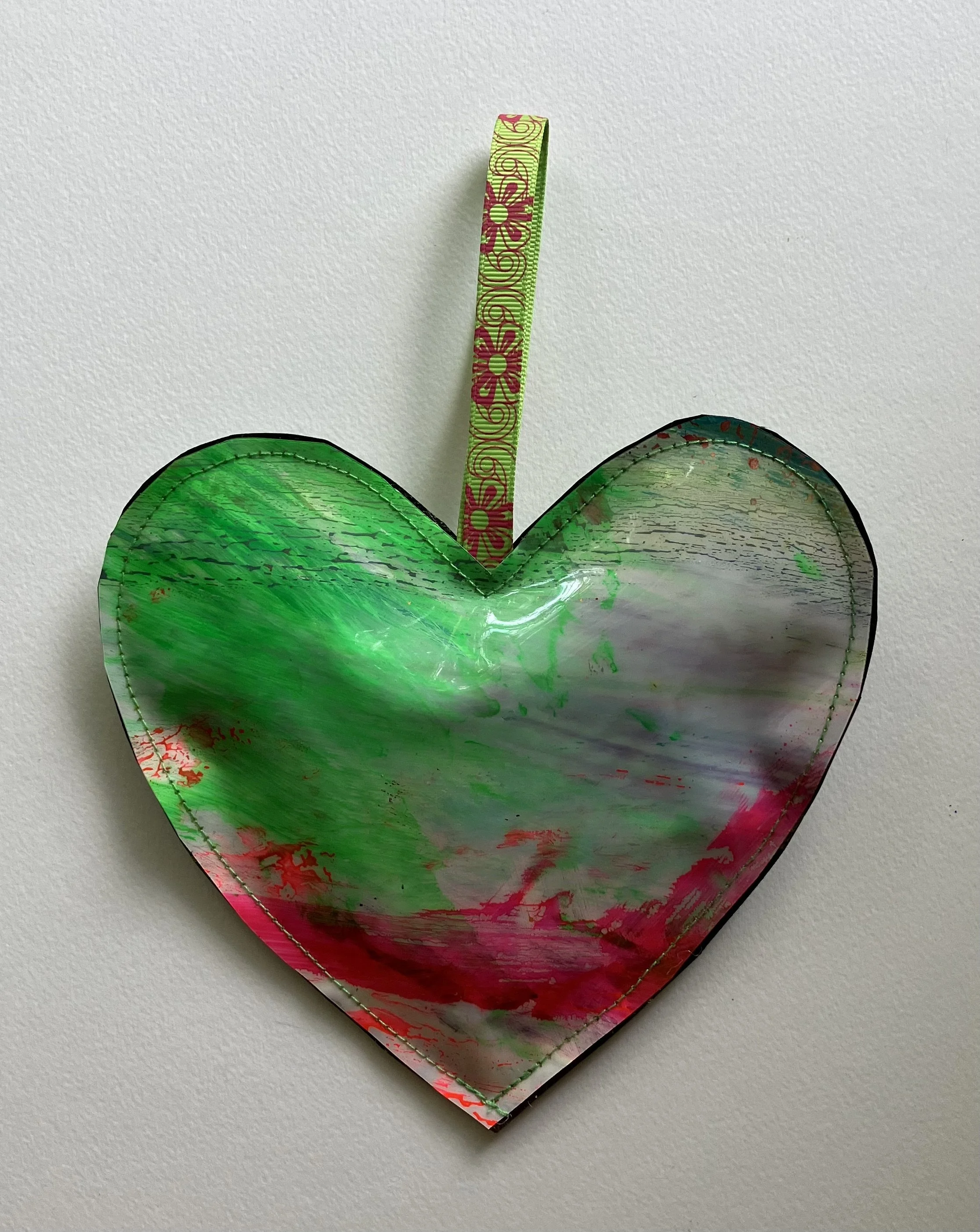 Painted Vinyl Heart #5