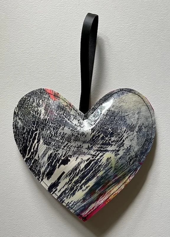 Painted Vinyl Heart #26