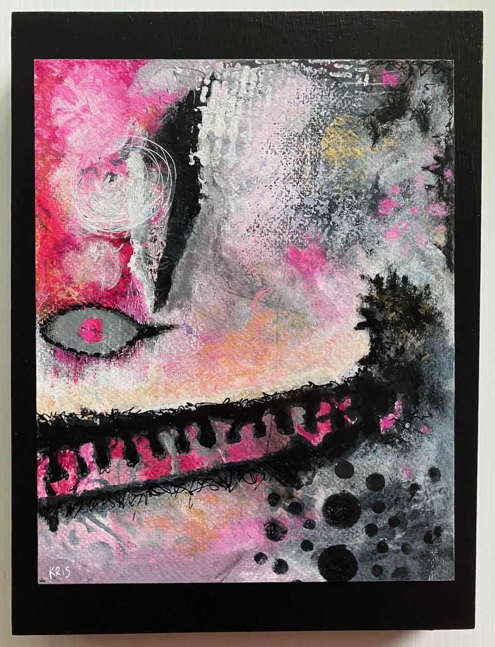 'Unzipping the Cosmos' - Original painting on wood