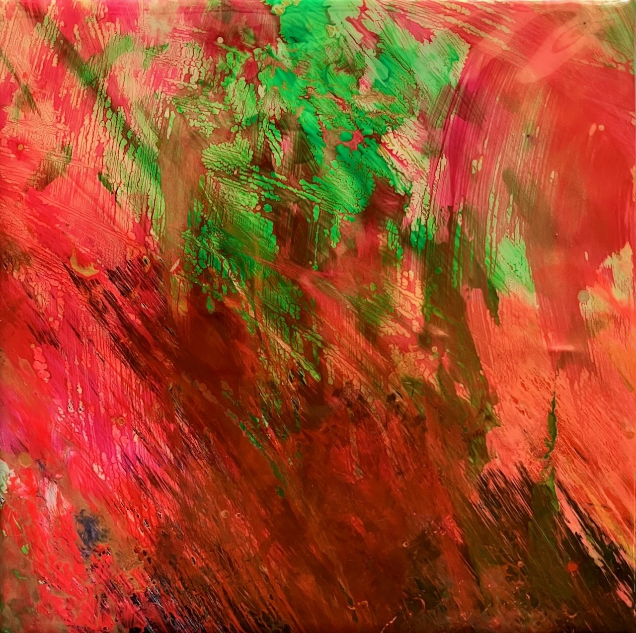 'Fire Ecology' - acrylic on vinyl
