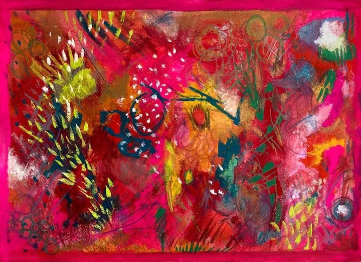 'Explosion 1' - Original painting on paper