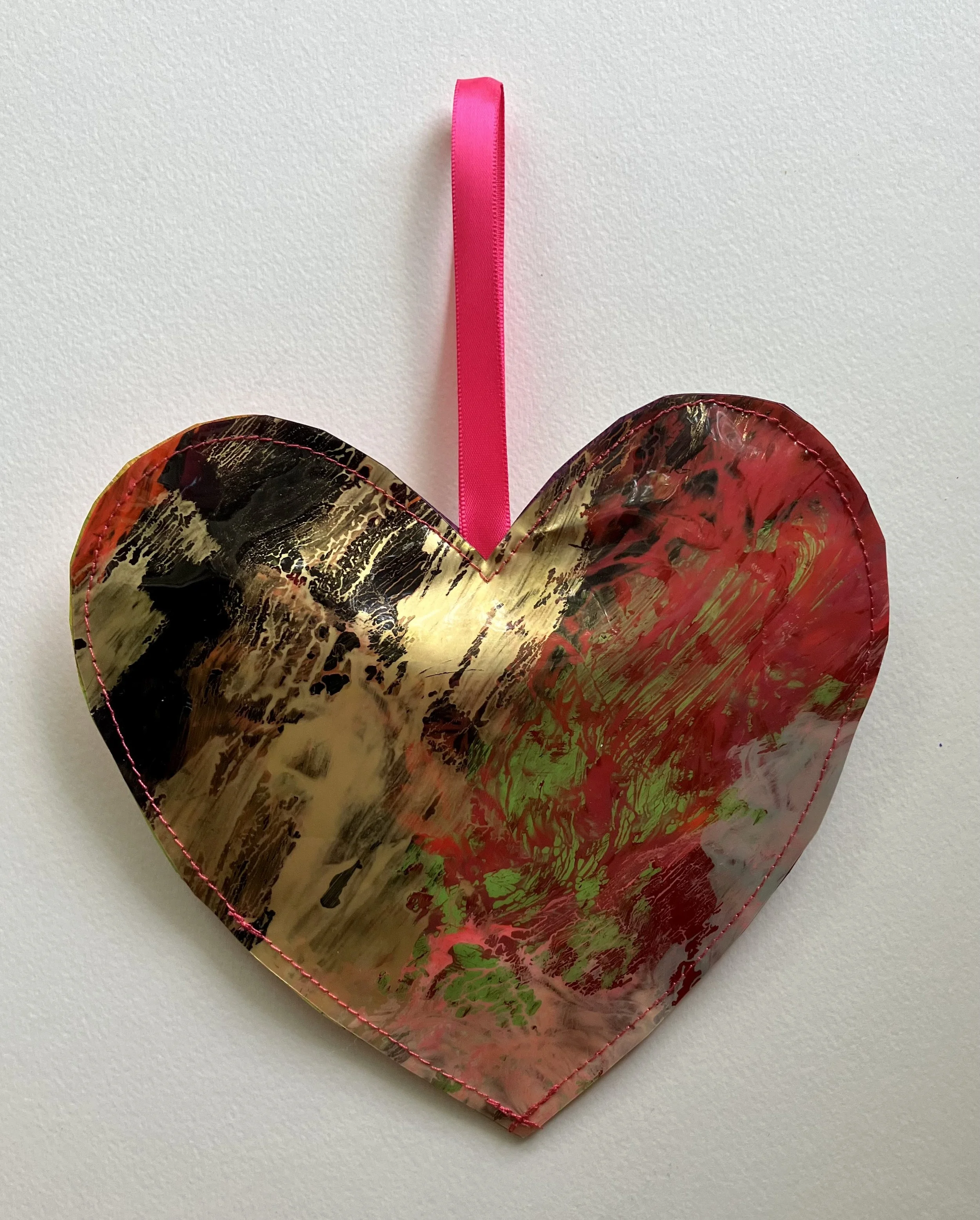 Painted Vinyl Heart #4