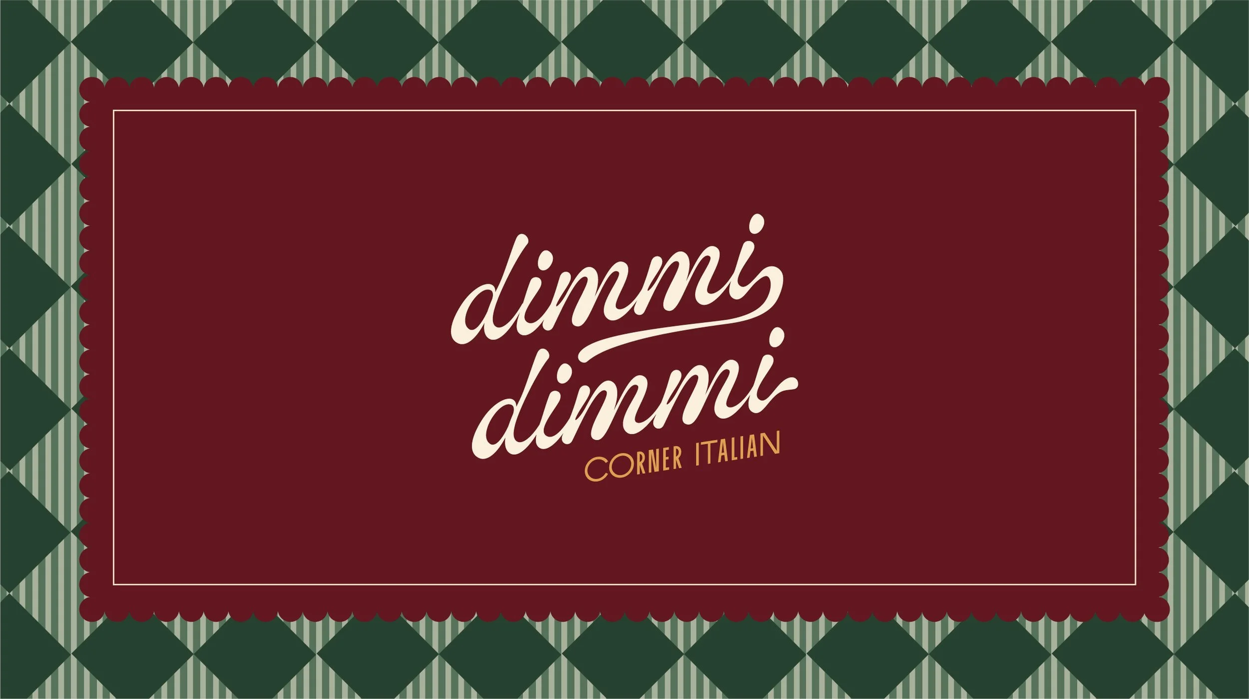Brand Identity for Dimmi Dimmi restaurant in Chicago by HiFi Brands Design in Oak Park, IL.