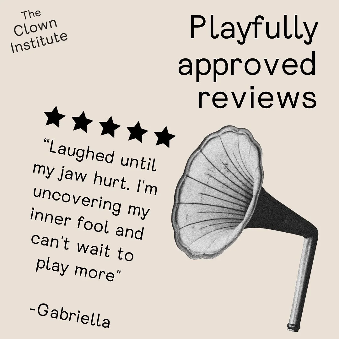 She came for play. She left with a liberated soul and a slightly unhinged jaw.

Thanks Gabriella @gabiloureiro 🩵
.
.
#clown #class #funny #stupid #fool #sydney #weekend #fun #freedom #nonsense #clowning #clowns #workshops