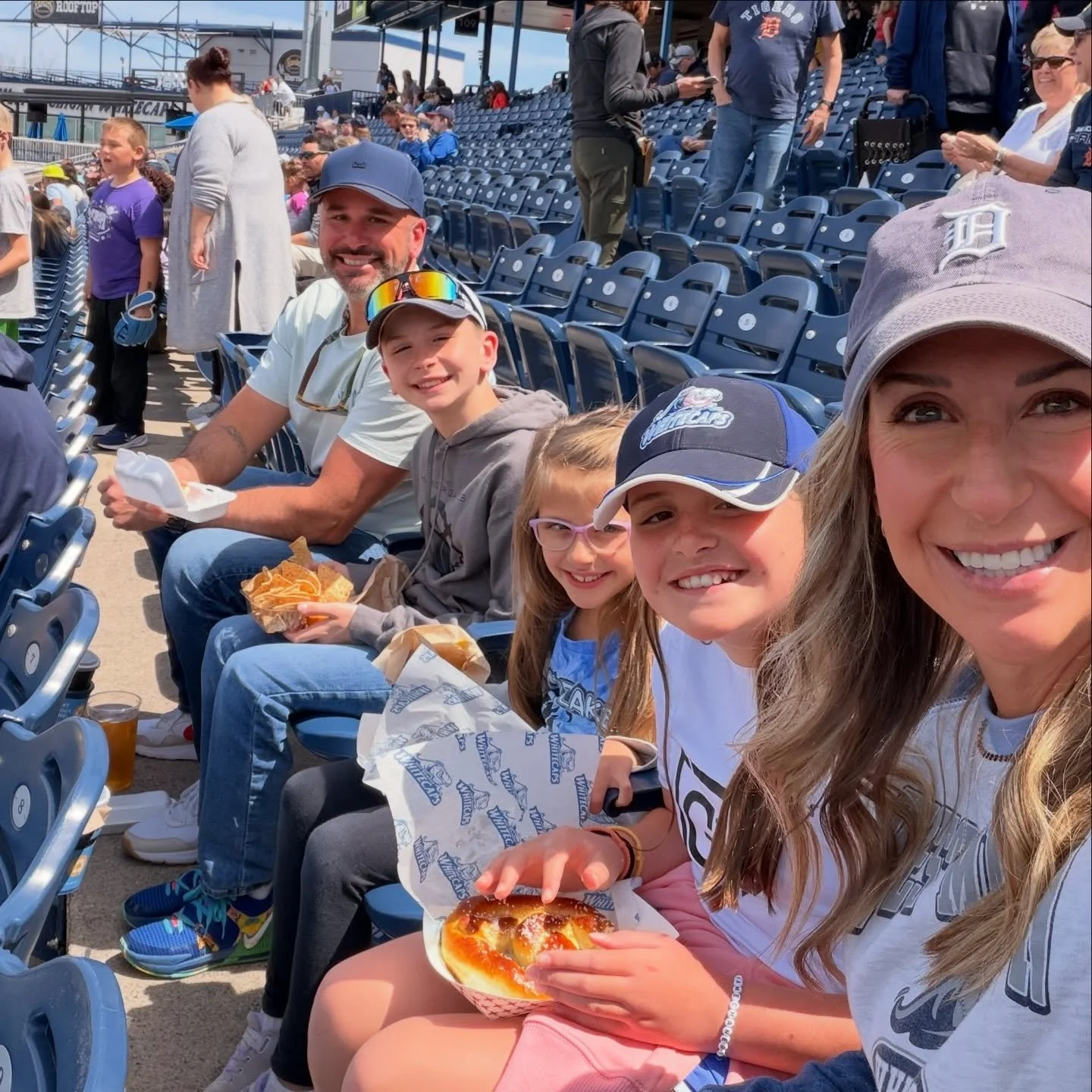 It was perfect snacking&hellip;I mean- baseball weather today.☀️