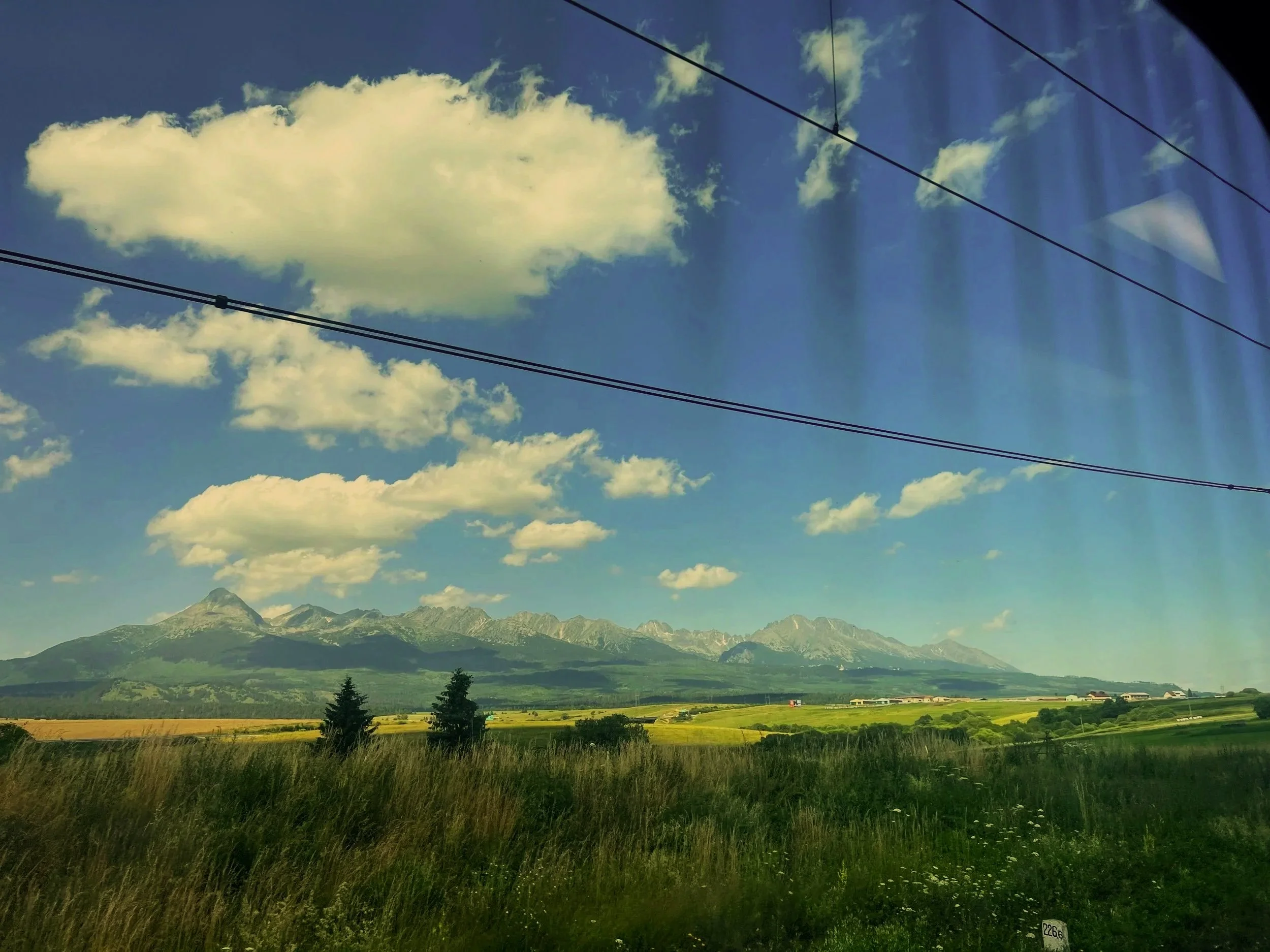PASSAGE: Slovakia -- train view