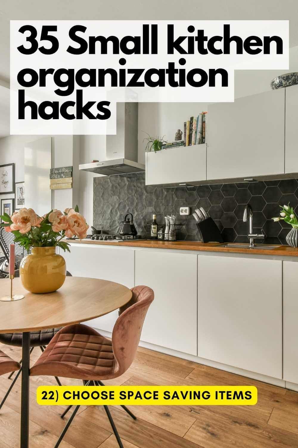 Kitchen organization ideas - kitchen space saving hacks