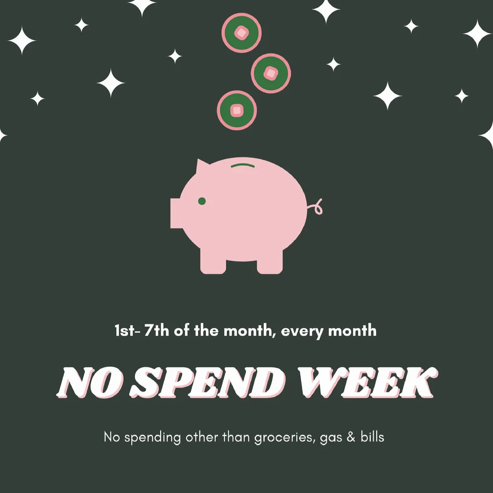 7 Day No Spend Challenge (Printable) — Minimize My Mess
