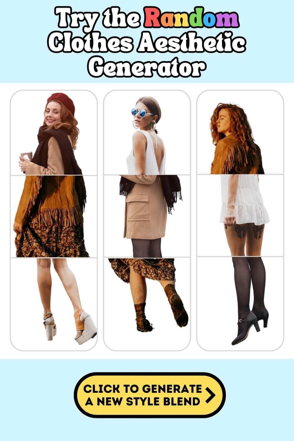 Choose My Outfit Generator Random Aesthetics Generator for clothing styles — Minimize My Mess