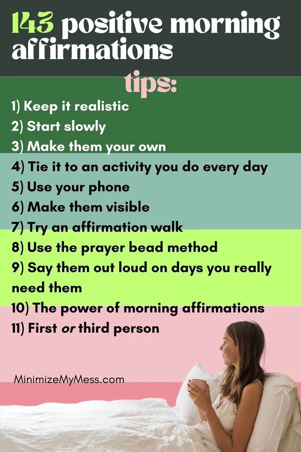 143 Positive Morning Affirmations Great For Bad Days Minimize My Mess