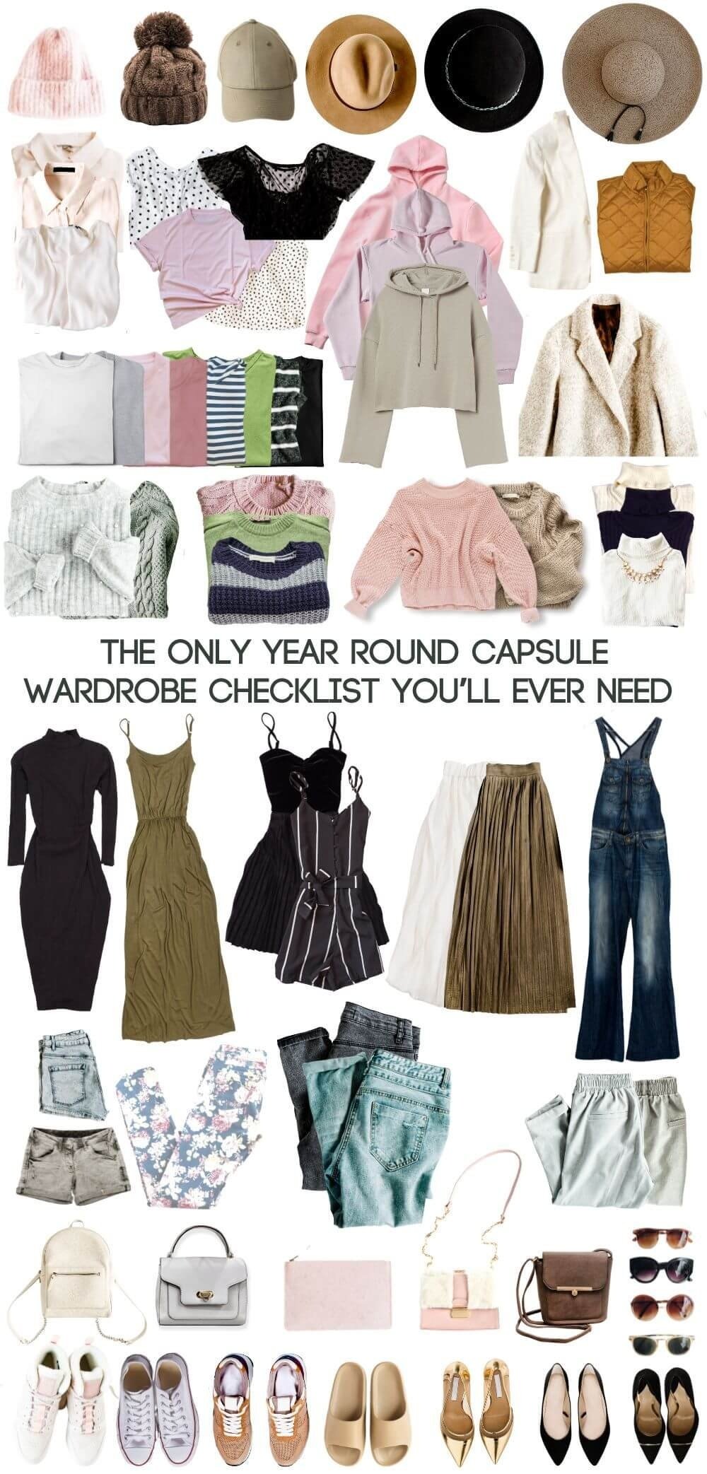 The Only Year Round Capsule Wardrobe Checklist You'll Ever Need