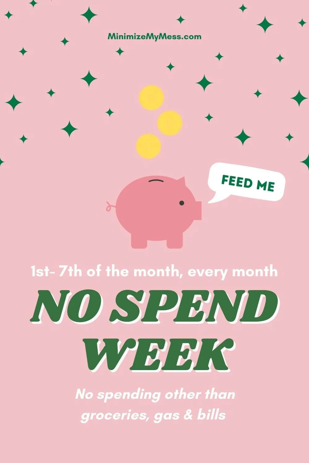 Without Spend 7 Day No Spend Challenge (Printable) — Minimize My Mess