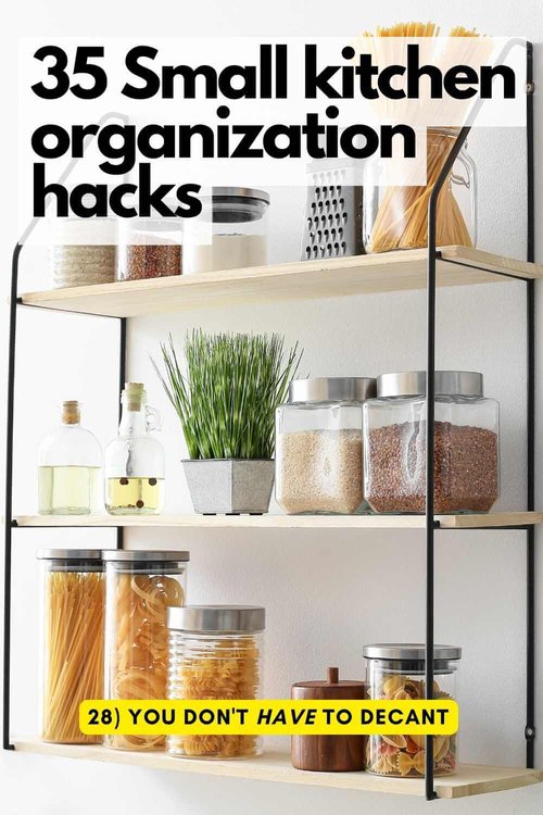 30 Genius Kitchen Storage Hacks + Ideas