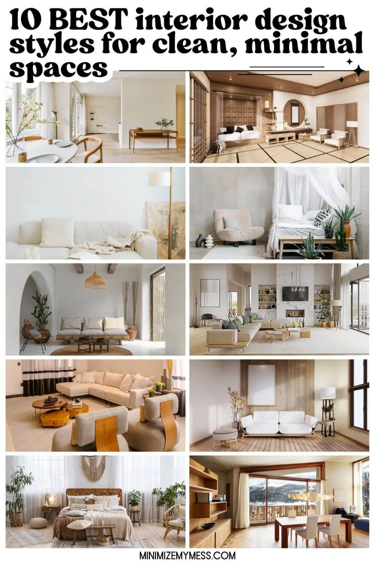 10 Best Interior Design Styles for clean, Minimal Spaces — Minimize My Mess