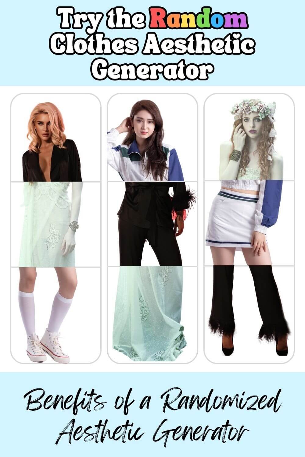 Choose My Outfit Generator Random Aesthetics Generator for clothing styles — Minimize My Mess