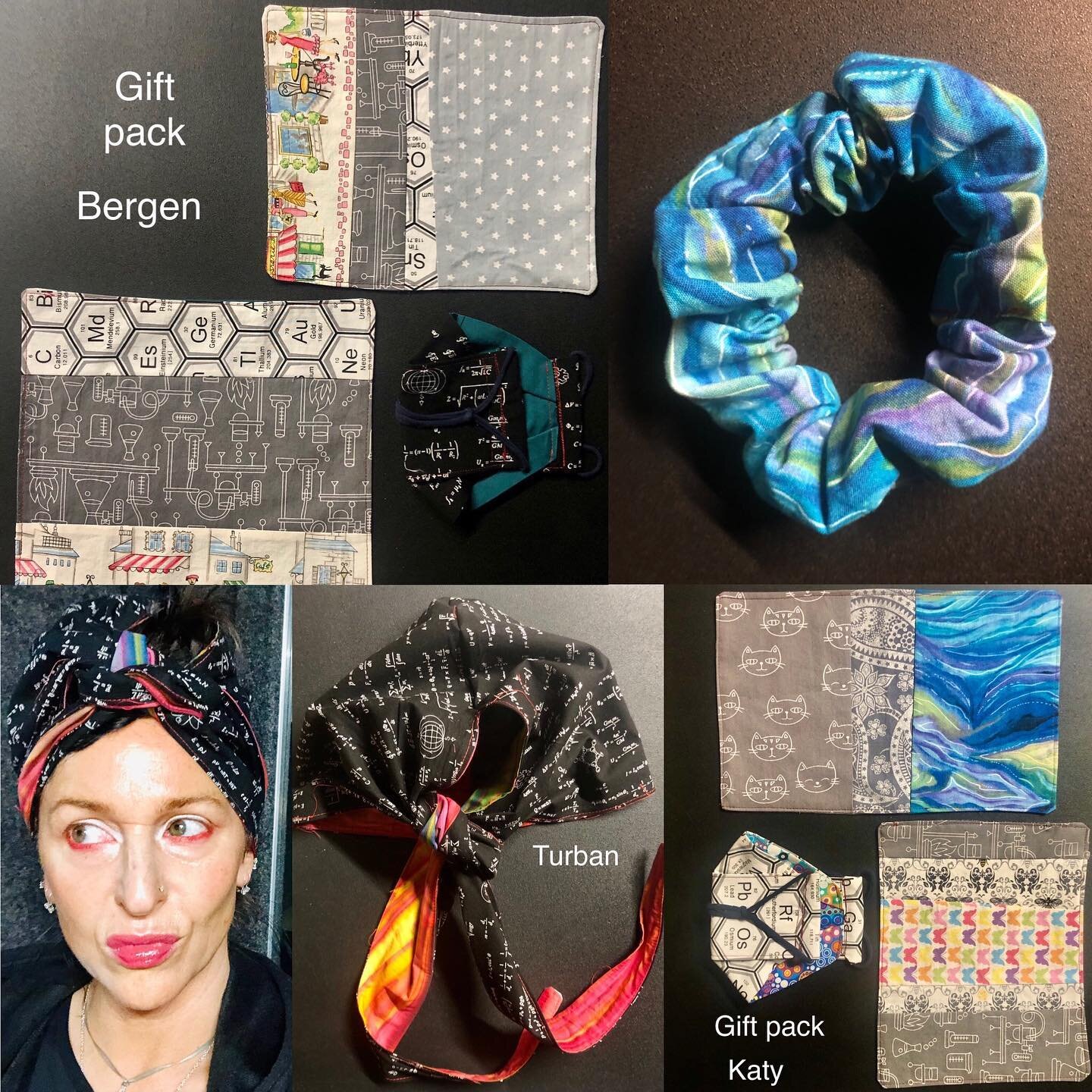#turbans #scrunchies &amp; #giftpacks &mdash; classic, practical &amp; fun to make / my way to say thinking of you today 

#mcfiendishmakes