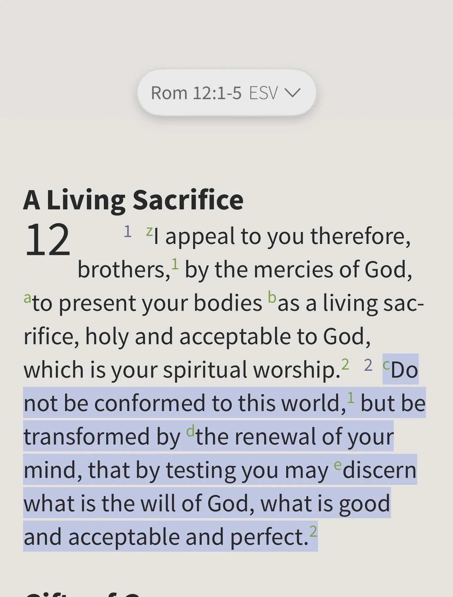 Be transformed. Renew your mind daily in God&rsquo;s word. Are you going to watch the big game&rsquo;s halftime show?