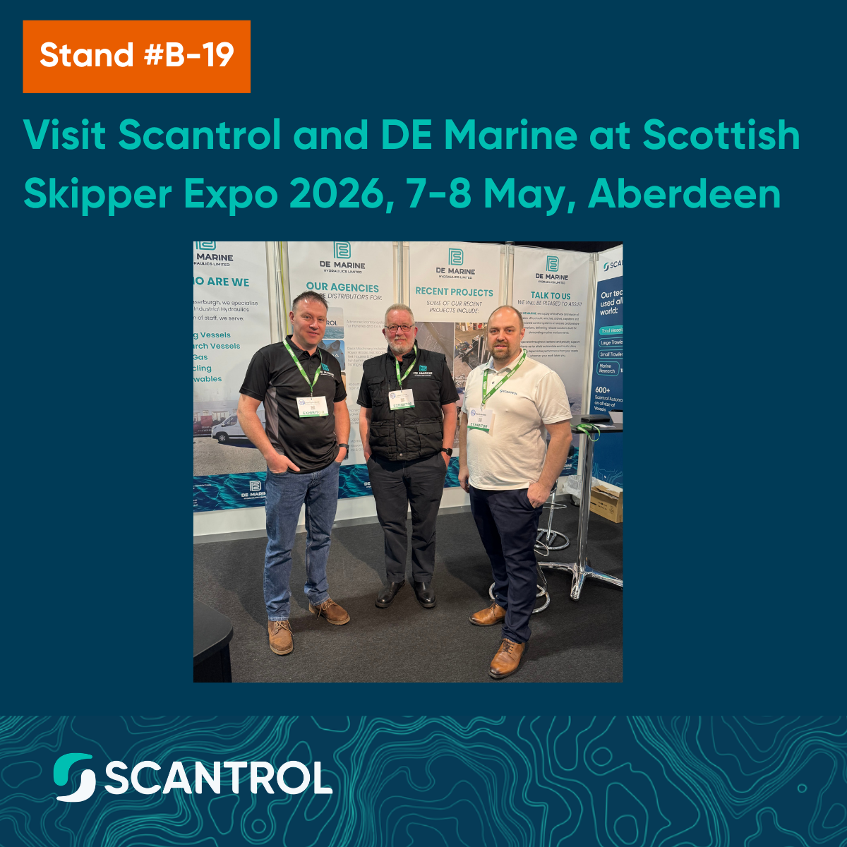 Visit Scantrol and DE Marine at Scottish Skipper Expo 2026, 7-8 May Aberdeen. Stand #B-19