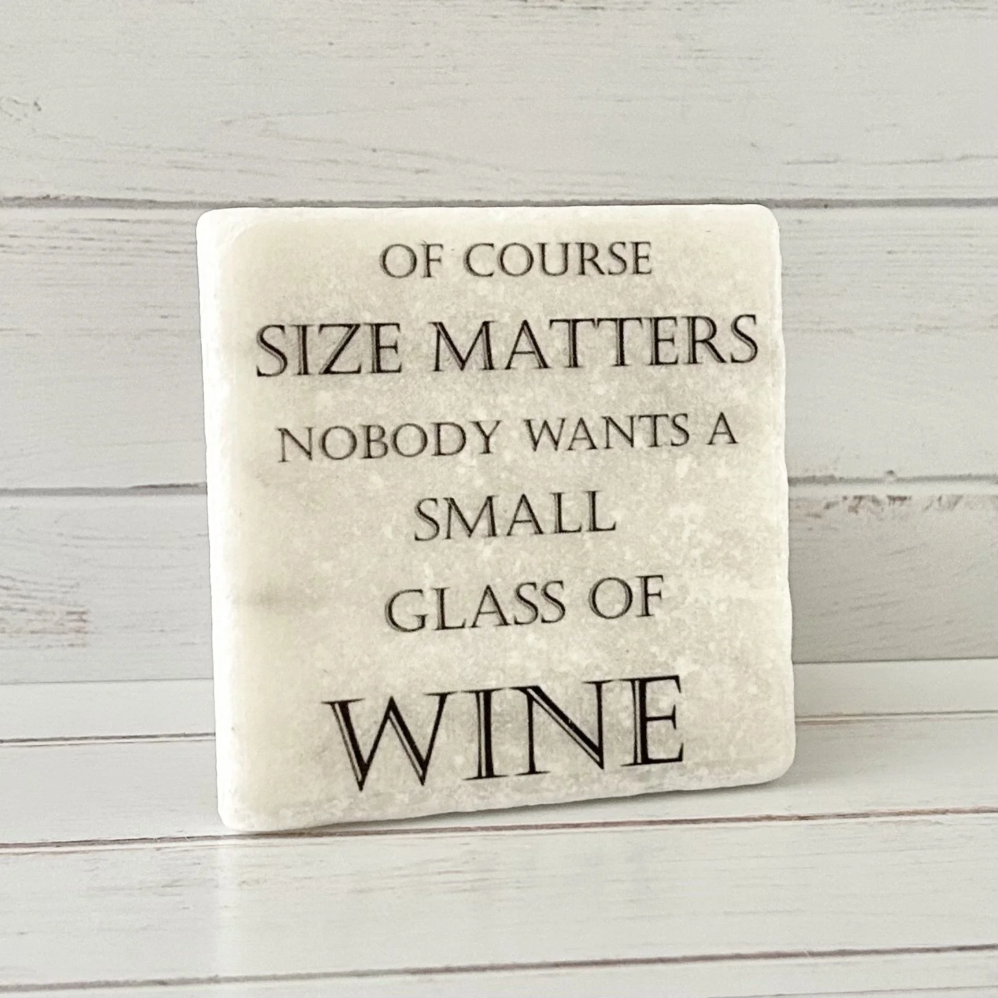 Of Course Size Matters ... Marble Coaster