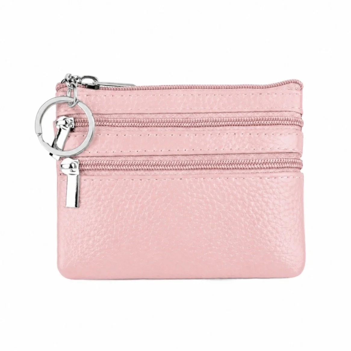 Pink Zipper Coin Purse