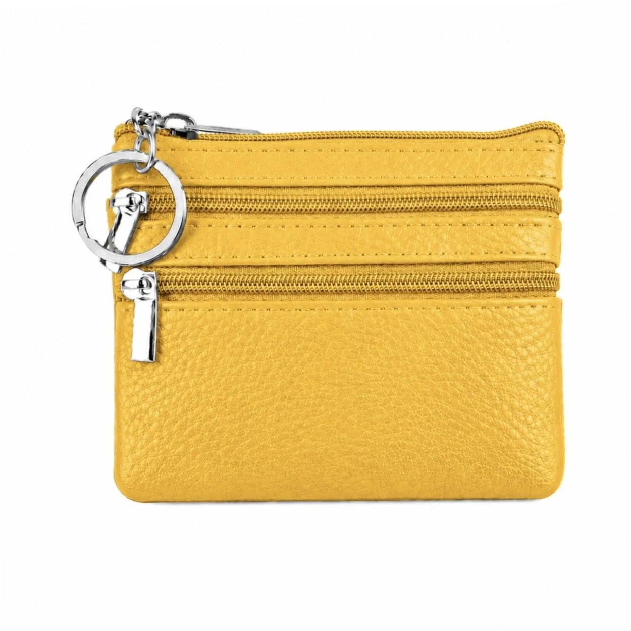 Yellow Zipper Coin Purse