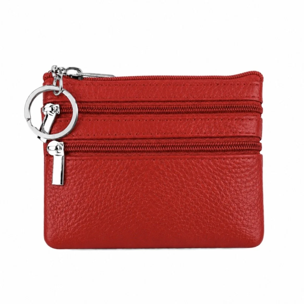 Red Zipper Coin Purse