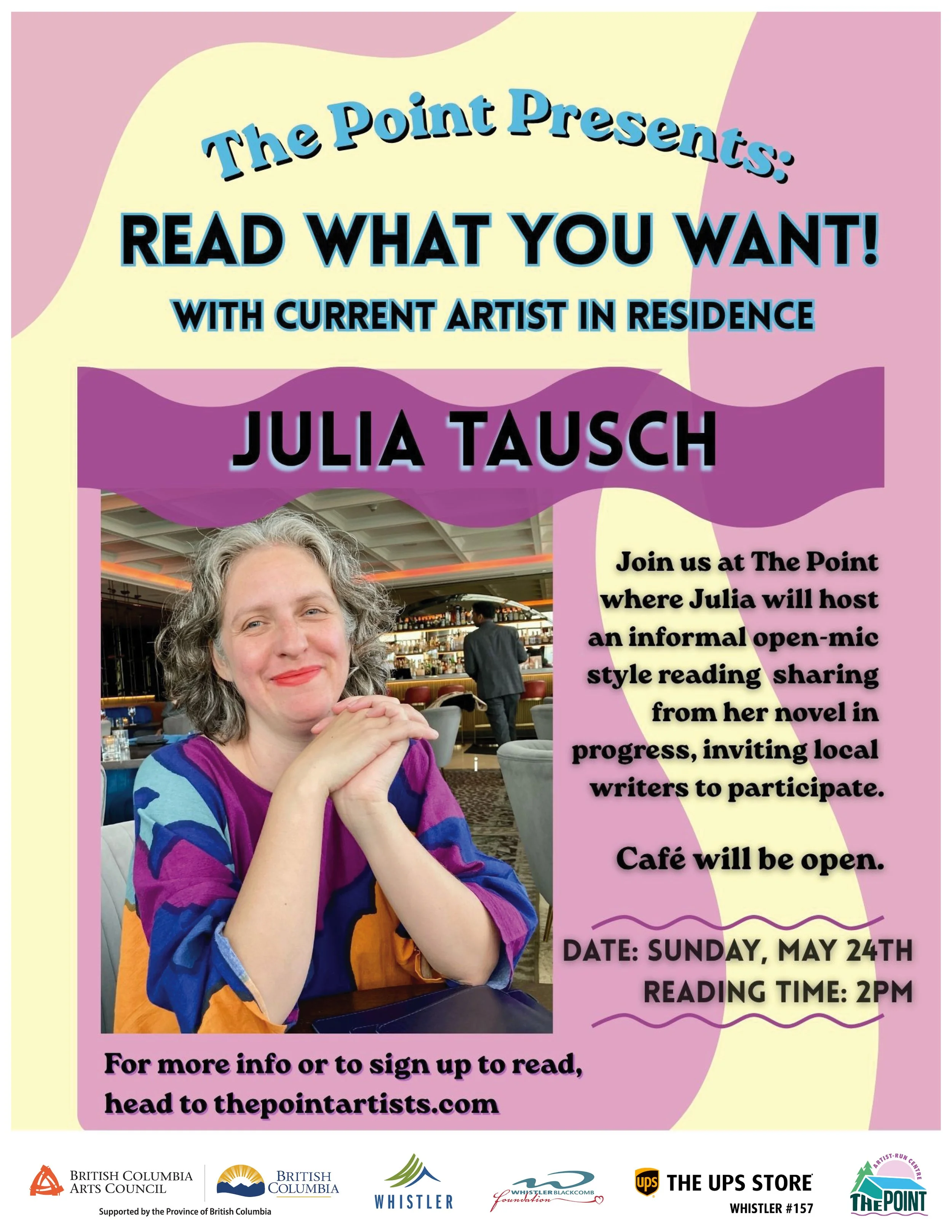 "Read What You Want!" with Artist-in-Residence Julie Tausch