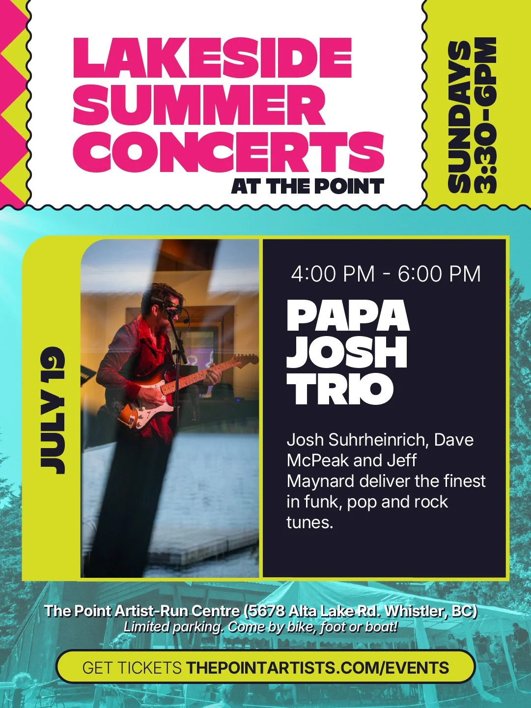 Lakeside Sunday Concert: The Papa Josh Trio!
