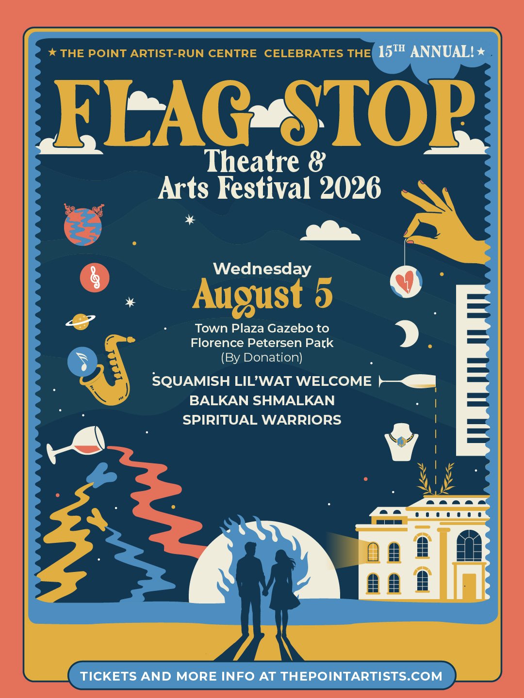 Flag Stop poster with event details