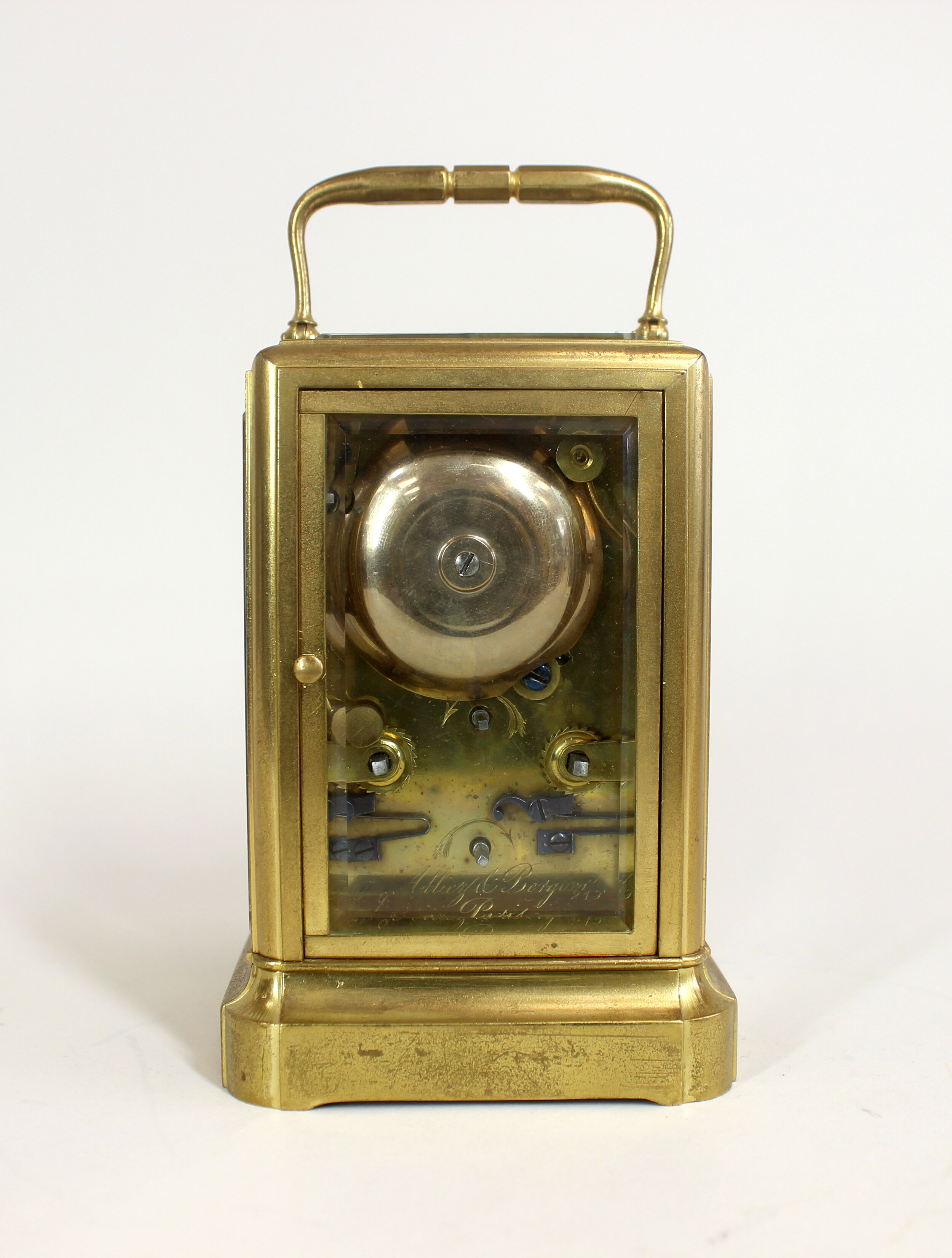 Alliez & Berguer One Piece Repeater Alarm Carriage Clock SOLD ...