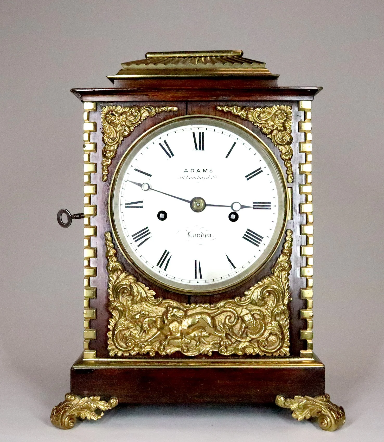 A Diminutive Bracket Clock by Adams of Lombard Street — Chalfont Clocks ...