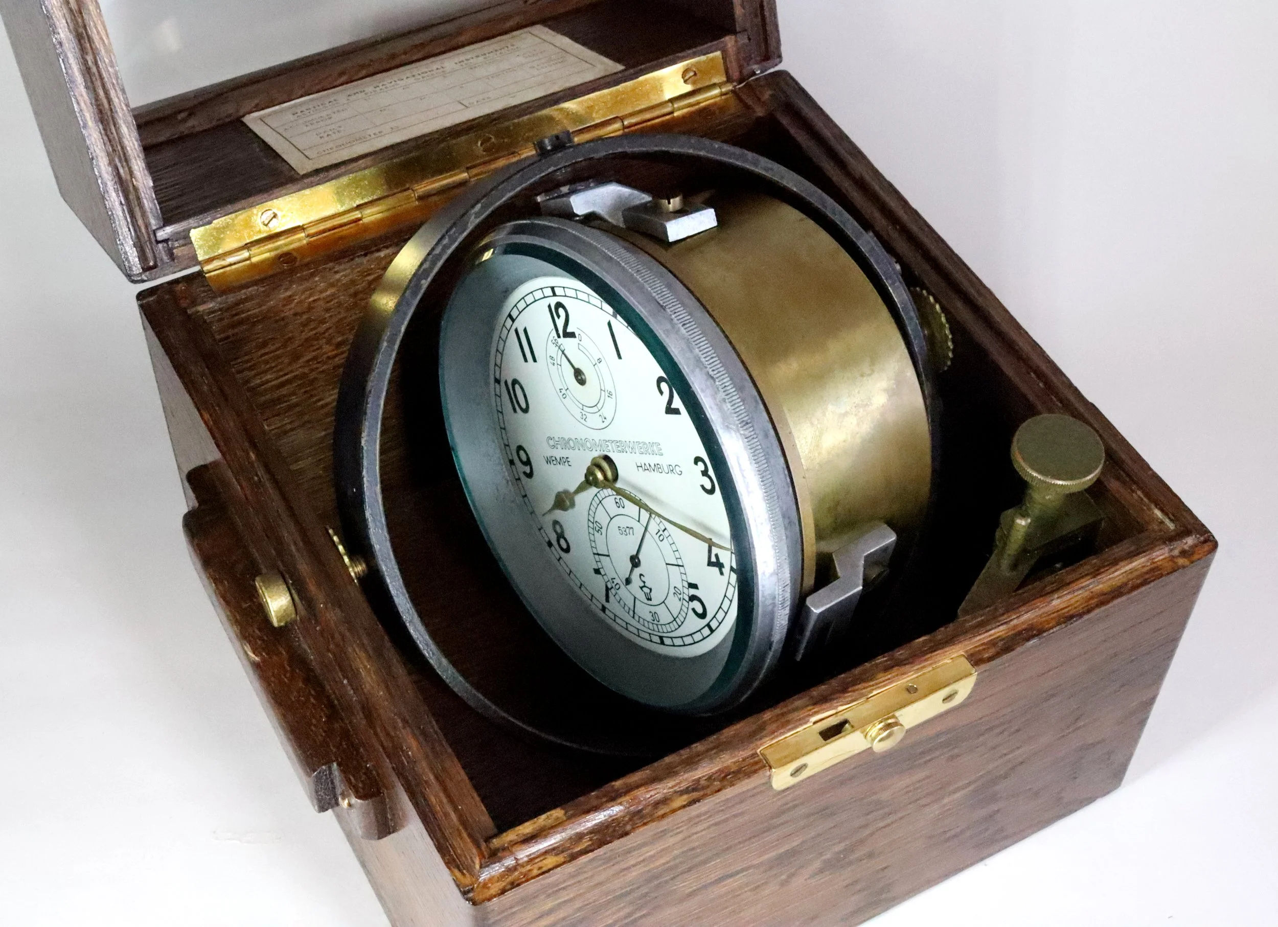 Marine Chronometer By Wempe — Chalfont Clocks Repairs and Restoration