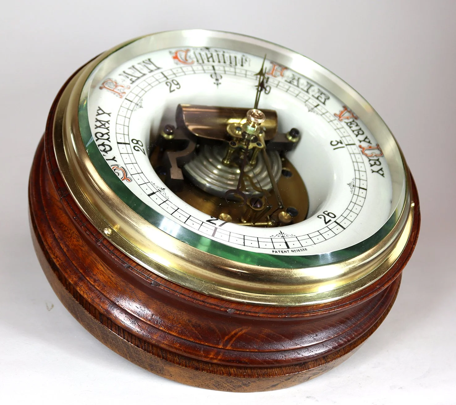 Skeletonised Aneroid Barometer — Chalfont Clocks Repairs and Restoration of antique clocks