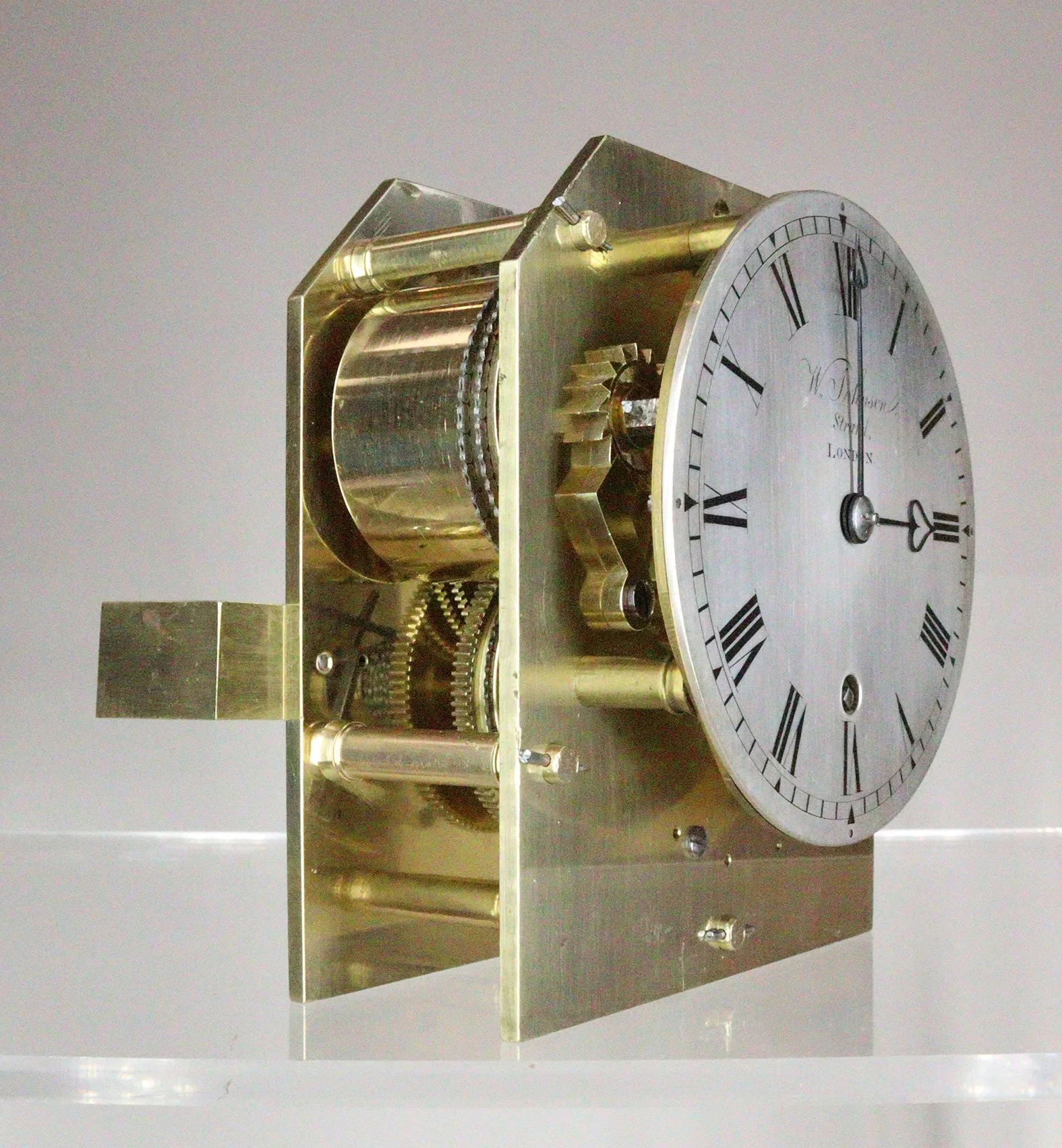 Miniature Single Fusee Bracket Clock By William Johnson, Strand, London