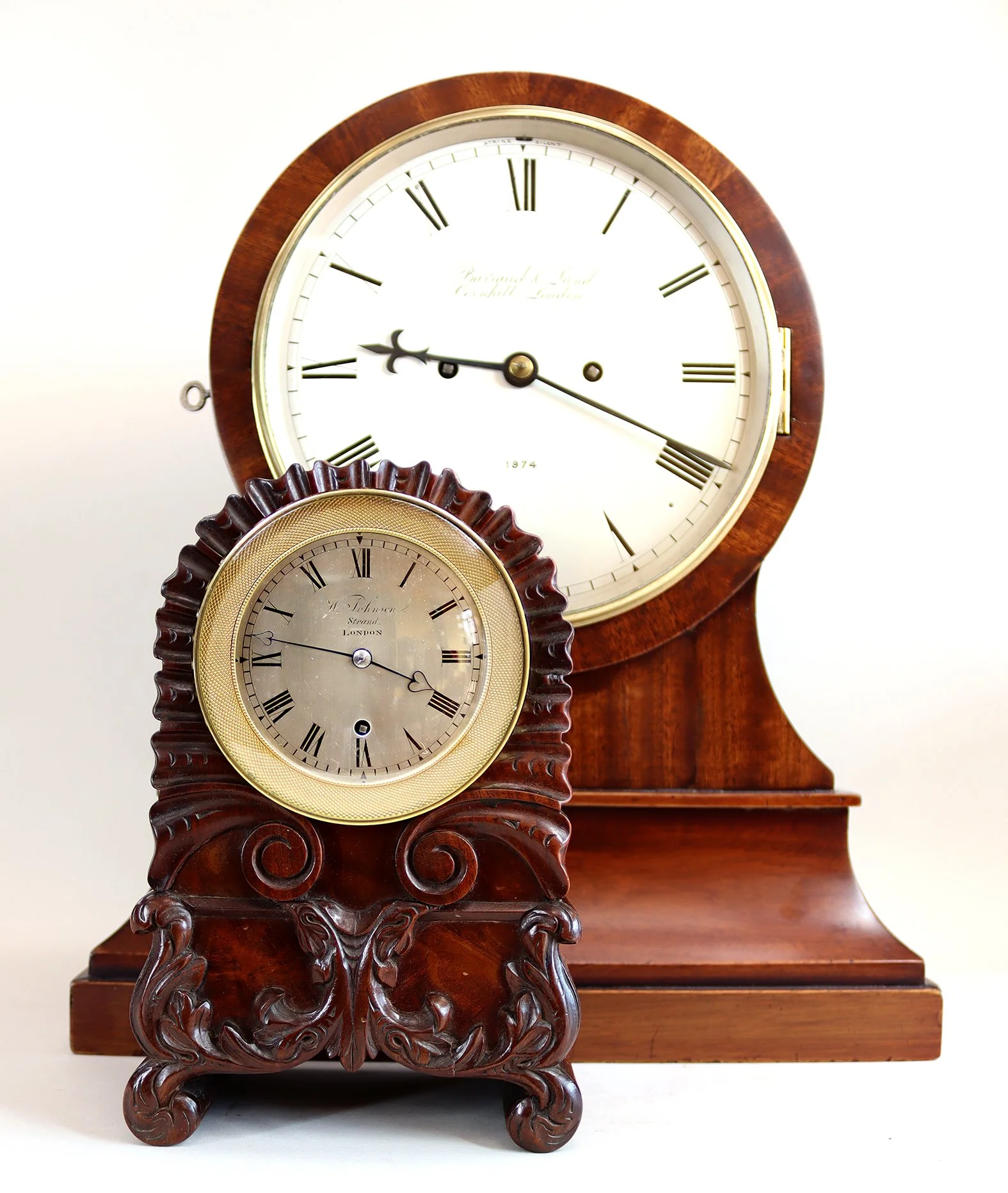 Miniature Single Fusee Bracket Clock By William Johnson, Strand, London